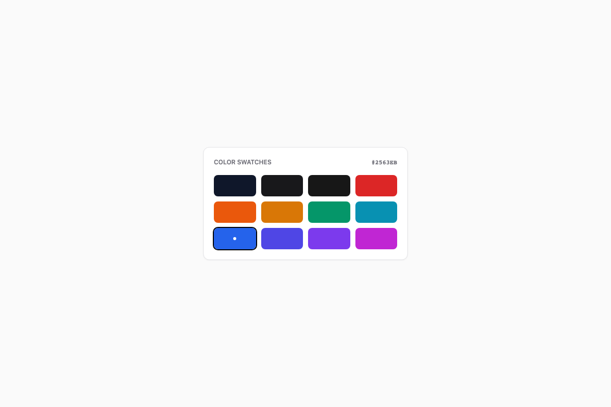 Cromia Swatches